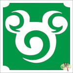  5x5 cm-es Csillámtetoválás sablon Mickey egér 416 - mkbazar