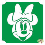  5x5 cm-es Csillámtetoválás sablon - Minnie Mouse 72 - mkbazar