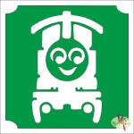  5x5 cm-es Csillámtetoválás sablon - Thomas a gőzmozdony 160