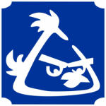  5x5 cm-es Csillám tetoválás sablon - Angry Birds 263