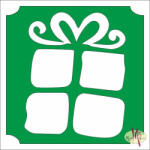  5x5 cm-es Csillámtetoválás sablon - Ajándék doboz 53 - mkbazar