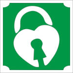  Mk Body Deco Csillámtetoválás sablon 5x5 cm-es - Szív lakat 465