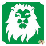  5x5 cm-es Csillámtetoválás sablon - Oroszlán 443 - mkbazar