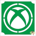  5x5 cm-es Csillámtetoválás sablon - XBOX 405