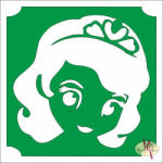  5x5 cm-es Csillámtetoválás sablon -Szófia hercegnő 21 - mkbazar