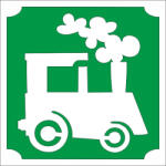  5x5 cm-es Csillámtetoválás sablon - Vonat 108