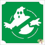  5x5 cm-es Csillámtetoválás sablon - Szellemírtók 103 - mkbazar