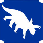 Body Deco 5x5 cm-es Csillámtetoválás sablon - Dino 121 - mkbazar