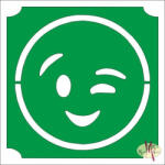  5x5 cm-es Csillámtetoválás sablon - Emoji, Smiley 100