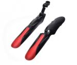 WMX Set aparatori noroi fata+spate, pentru biciclete cu amortizoare, roata 24 - 28 inch, culoare negru rosu (AWR2154B)