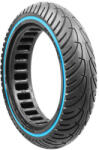 DSX Anvelopa trotineta electrica plina, fara camera, dimensiune 8.5 x 2A, culoare negru cu dunga albastra (O026)