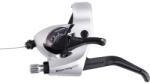 Shimano Maneta schimbator frana Shimano Tourney ST-TX800-L, montaj stanga, 3 viteze, cablu 1800mm, 2 degete, pentru V-Brake, culoare argintiu (ESTTX800LBS)