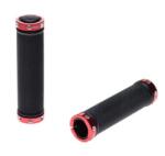 WMX Set 2 mansoane biciclete, LockOn, material Kraton Gel, lungime 127 mm, greutate 128g, culoare negru rosu (AWR2215R)