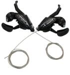 Shimano Manete Schimbator Frana Shimano St-Ef500-4A, 8X3 Vit. , 4 Degete, Pt. Frana V-Brake, Cablu Camasa Schimbator (Sp41) Frana Standard Negru, Negru, Ambalat Ind (ESTEF5004PV8A3)