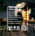  Prémium nyitvatartás matrica 22