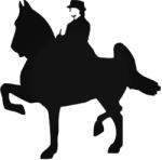  Léptető úriember matrica