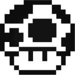  8-bit Mushroom Super Mario matrica