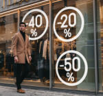  Kedvezmény kirakat matrica