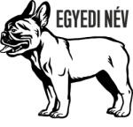  Francia bulldog matrica egyedi névvel