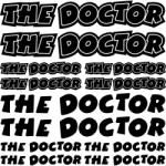  The Doctor szponzor matrica szett