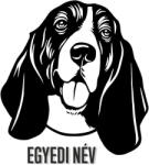  Egyedi neves Basset hound matrica
