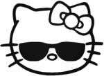  Hello Kitty matrica napszemüvegben