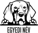  Egyedi neves Weimari Vizsla matrica