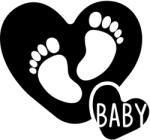  Baby szivecske matrica