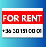  For rent műanyag tábla
