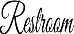 Restroom felirat Autómatrica