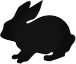  Ülő nyúl matrica