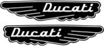  Ducati tank szárny szett matrica 2 db
