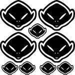  UFO szponzor matrica szett