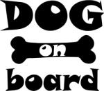  Dog on board matrica