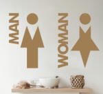  Man Woman felirat matrica