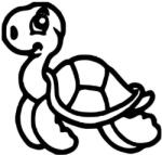  Nagyon vidám teknős matrica