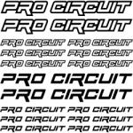  Pro Circuit "1" szponzor matrica szett