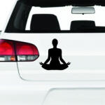  Meditáló ember matrica