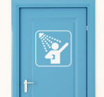  Zuhanyzó jelzés matrica