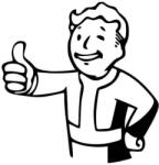  Fallout Vault Boy matrica