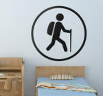  Hegyi túrázó falmatrica