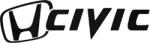 Honda matrica Civic jel és felirat