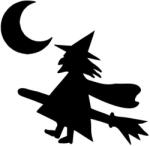  Seprűs boszorka "1" matrica