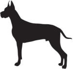  Német dog matrica 0