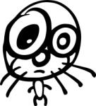  Nagyfejű kiscica matrica