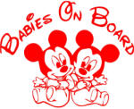  Babies on Board Disney matrica