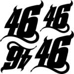  46 ördög szponzor matrica szett