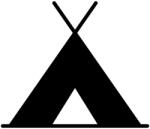  Kemping piktogram matrica