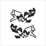  MAN kamion matrica 2 db ajtóra 30x50 cm