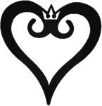  Koronás szív autómatrica